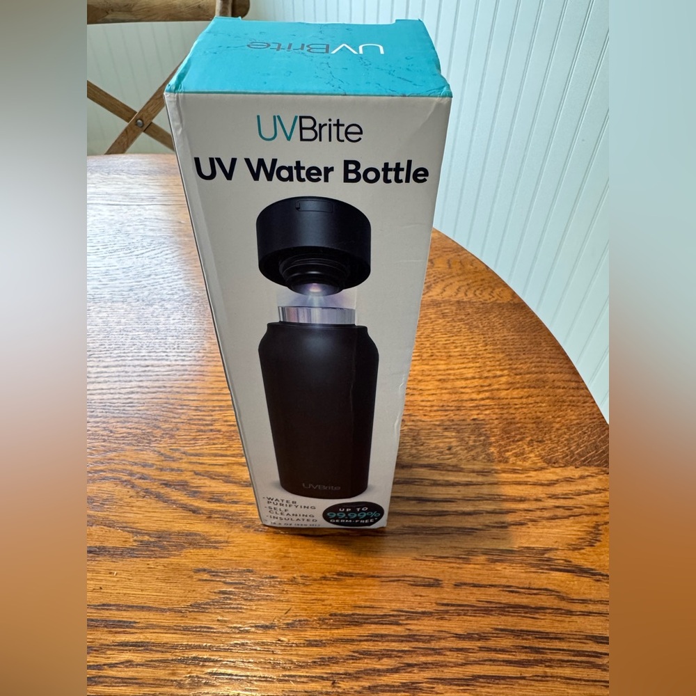 Black UV Water Bottle